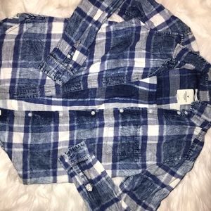 Denim Boyfriend Flannel America Eagle
